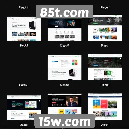 Evolução do design do site 85t.com